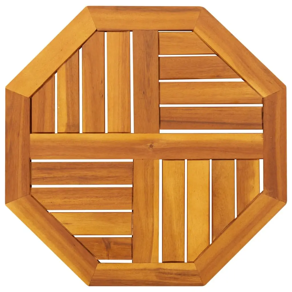 Octagonal Wooden Table Top Brown 50x50x2 cm Solid Acacia Wood Garden Dining Furniture Replacement