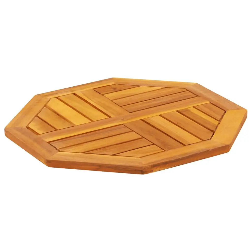 Octagonal Wooden Table Top Brown 50x50x2 cm Solid Acacia Wood Garden Dining Furniture Replacement