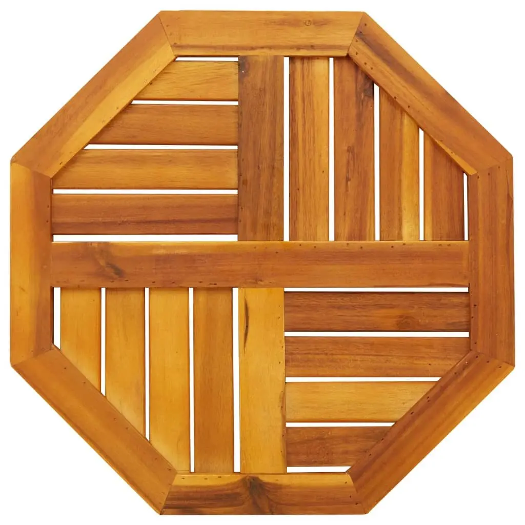 Octagonal Wooden Table Top Brown 50x50x2 cm Solid Acacia Wood Garden Dining Furniture Replacement
