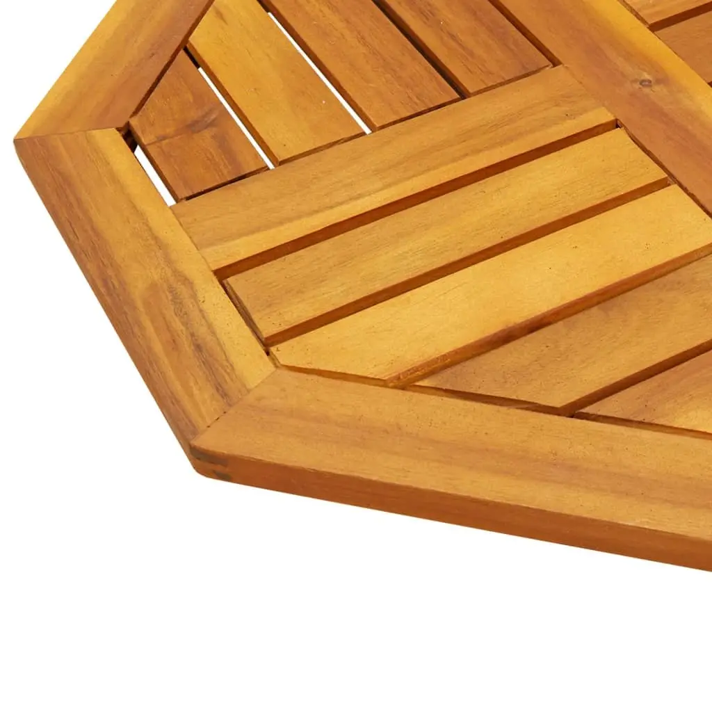 Octagonal Wooden Table Top Brown 50x50x2 cm Solid Acacia Wood Garden Dining Furniture Replacement