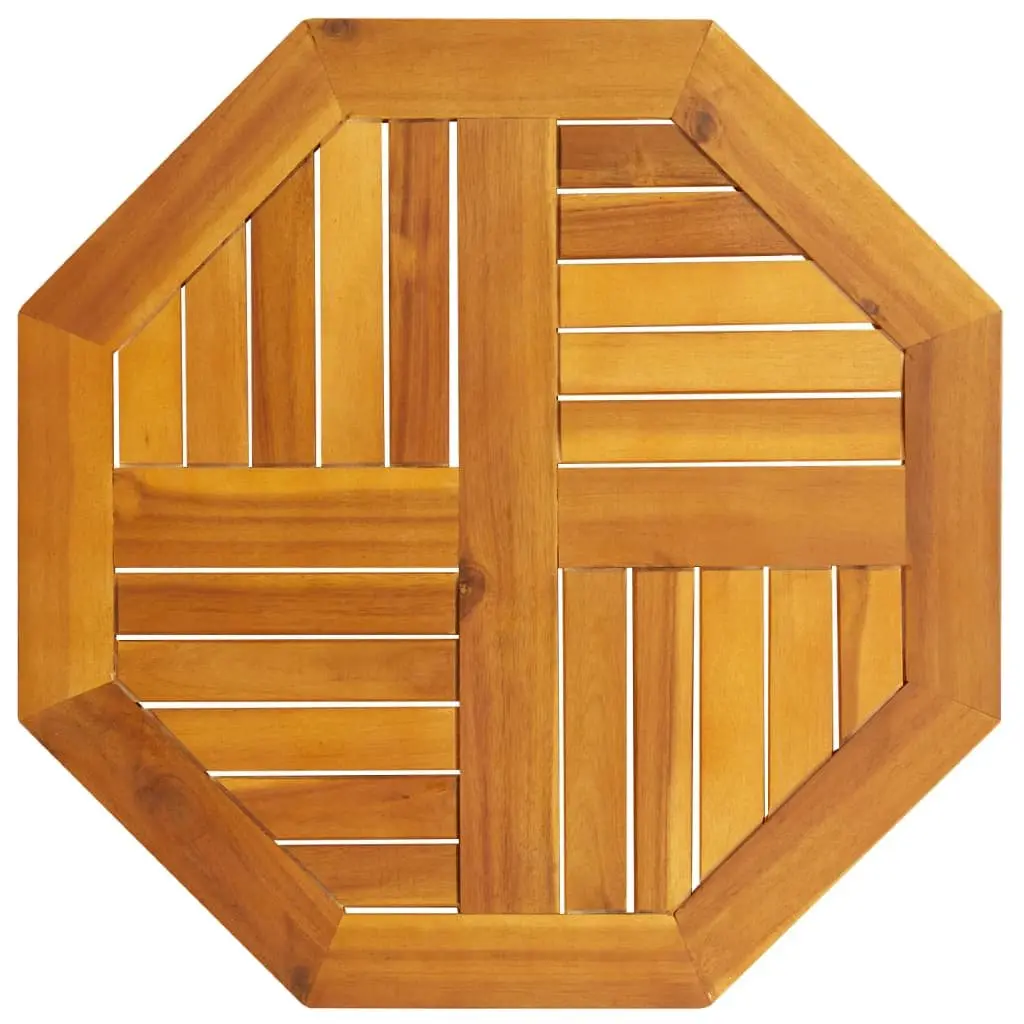 Octagonal Wooden Table Top Brown 60x60x2cm Solid Acacia Wood Garden Dining Furniture Replacement