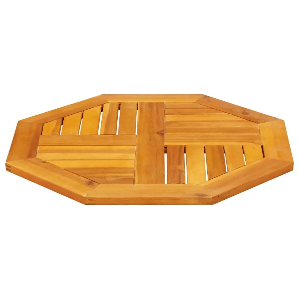 Octagonal Wooden Table Top Brown 60x60x2cm Solid Acacia Wood Garden Dining Furniture Replacement