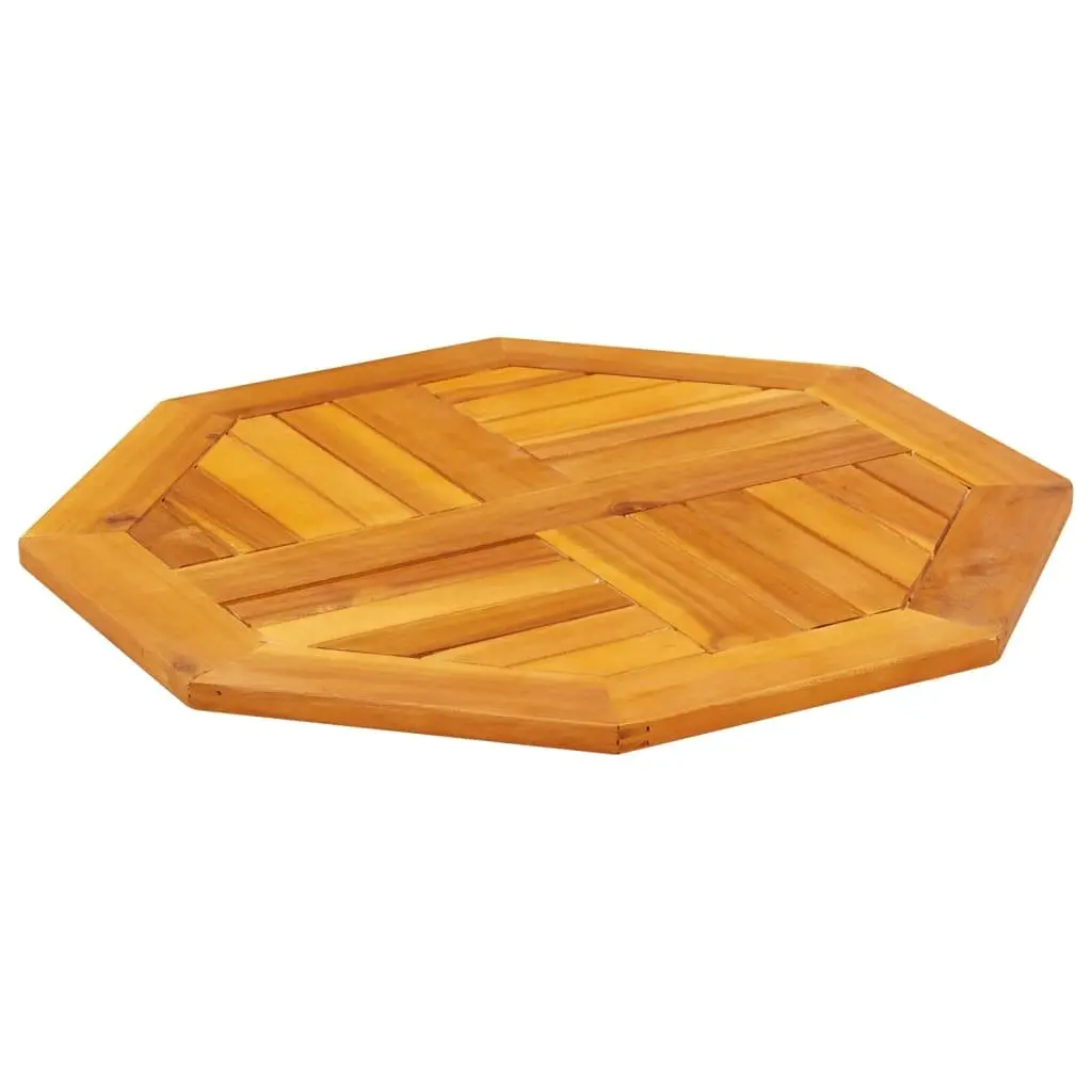 Octagonal Wooden Table Top Brown 60x60x2cm Solid Acacia Wood Garden Dining Furniture Replacement