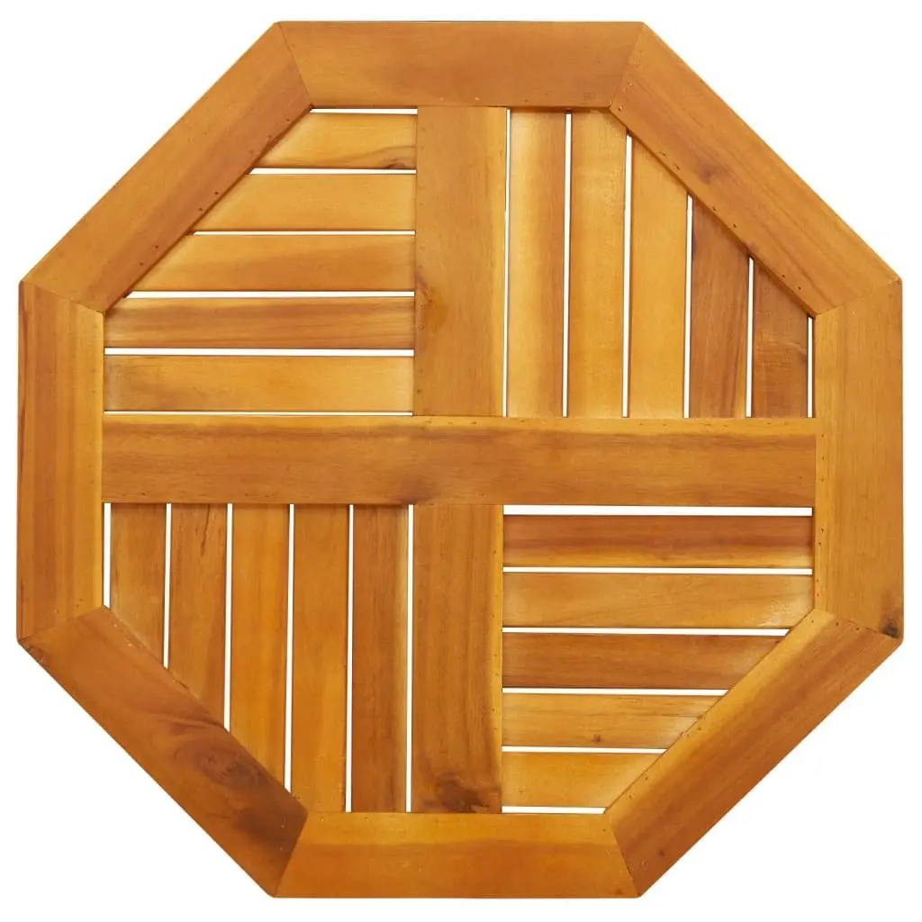 Octagonal Wooden Table Top Brown 60x60x2cm Solid Acacia Wood Garden Dining Furniture Replacement