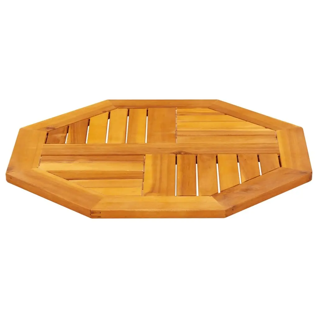 Octagonal Wooden Table Top Brown 60x60x2cm Solid Acacia Wood Garden Dining Furniture Replacement