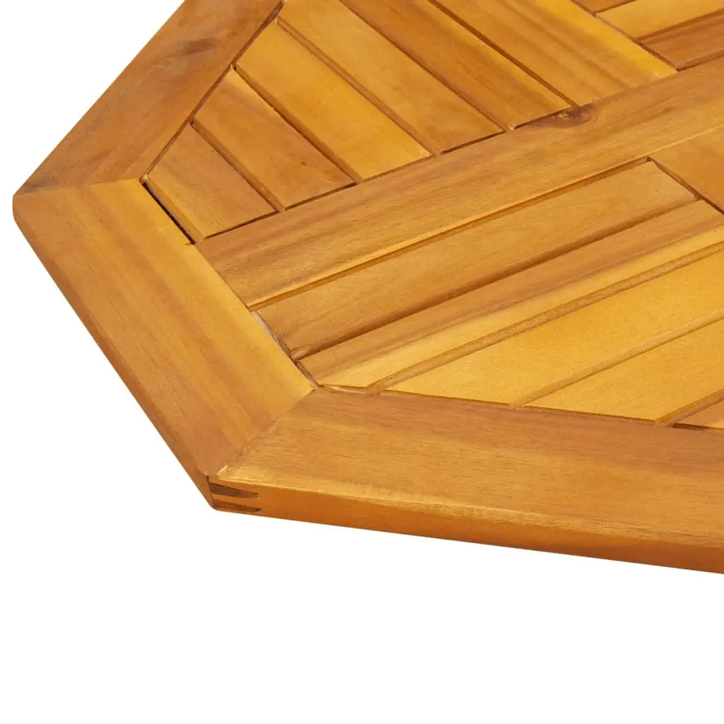 Octagonal Wooden Table Top Brown 60x60x2cm Solid Acacia Wood Garden Dining Furniture Replacement
