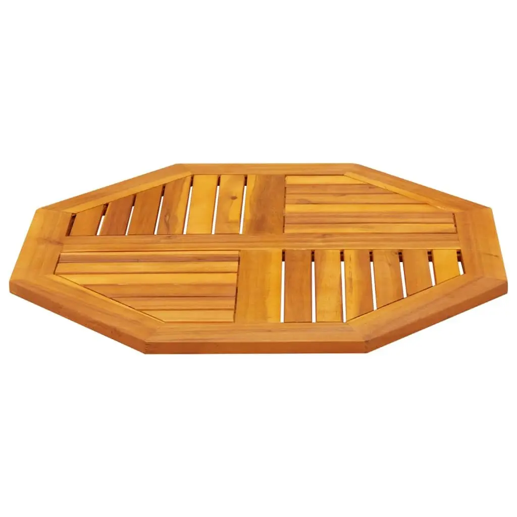 Solid Wood Table Top Octagonal 70x70x2 cm Brown Acacia