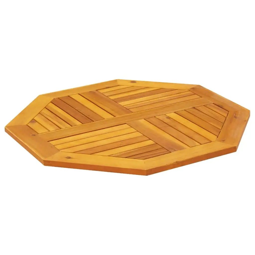 Octagonal Wooden Table Top 80x80x2.2cm Solid Acacia Brown