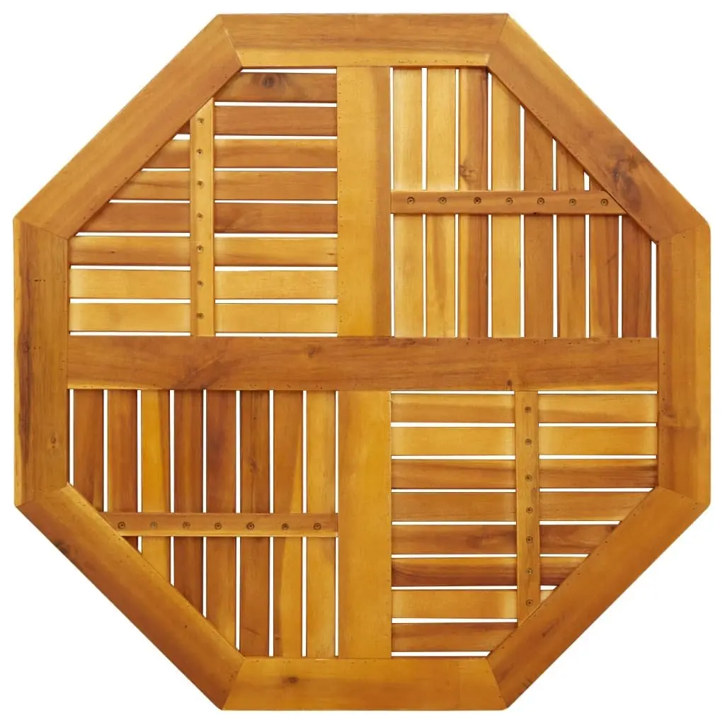 Octagonal Wooden Table Top 90x90x2.2 cm Solid Acacia Wood Brown Garden Furniture