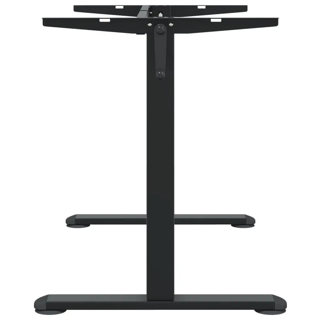 Black Steel Adjustable Standing Desk Frame for Comfort