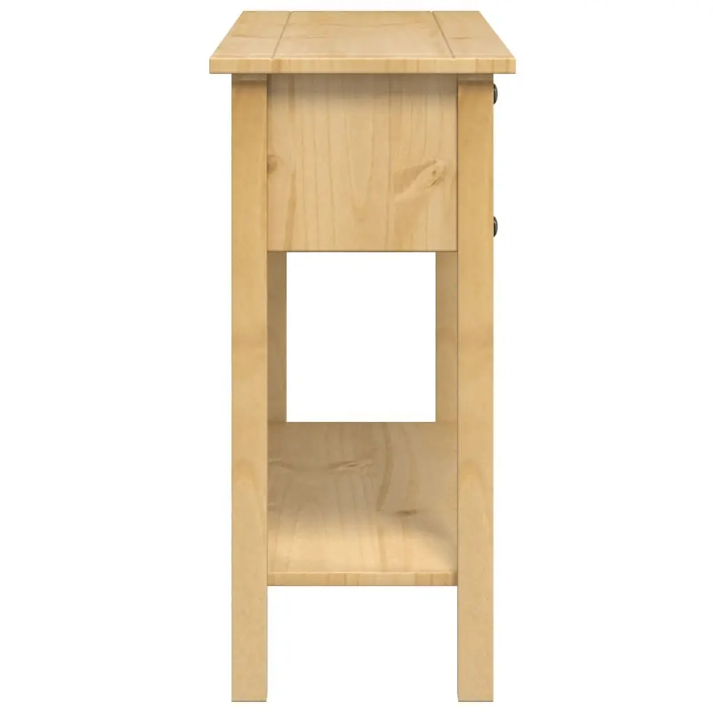 Solid Wood Pine Console Table with 3 Drawers