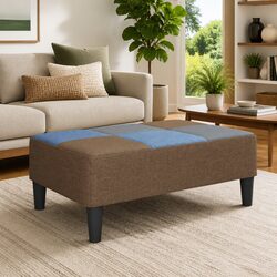 Patchwork Fabric Footstool for Living Room Comfort