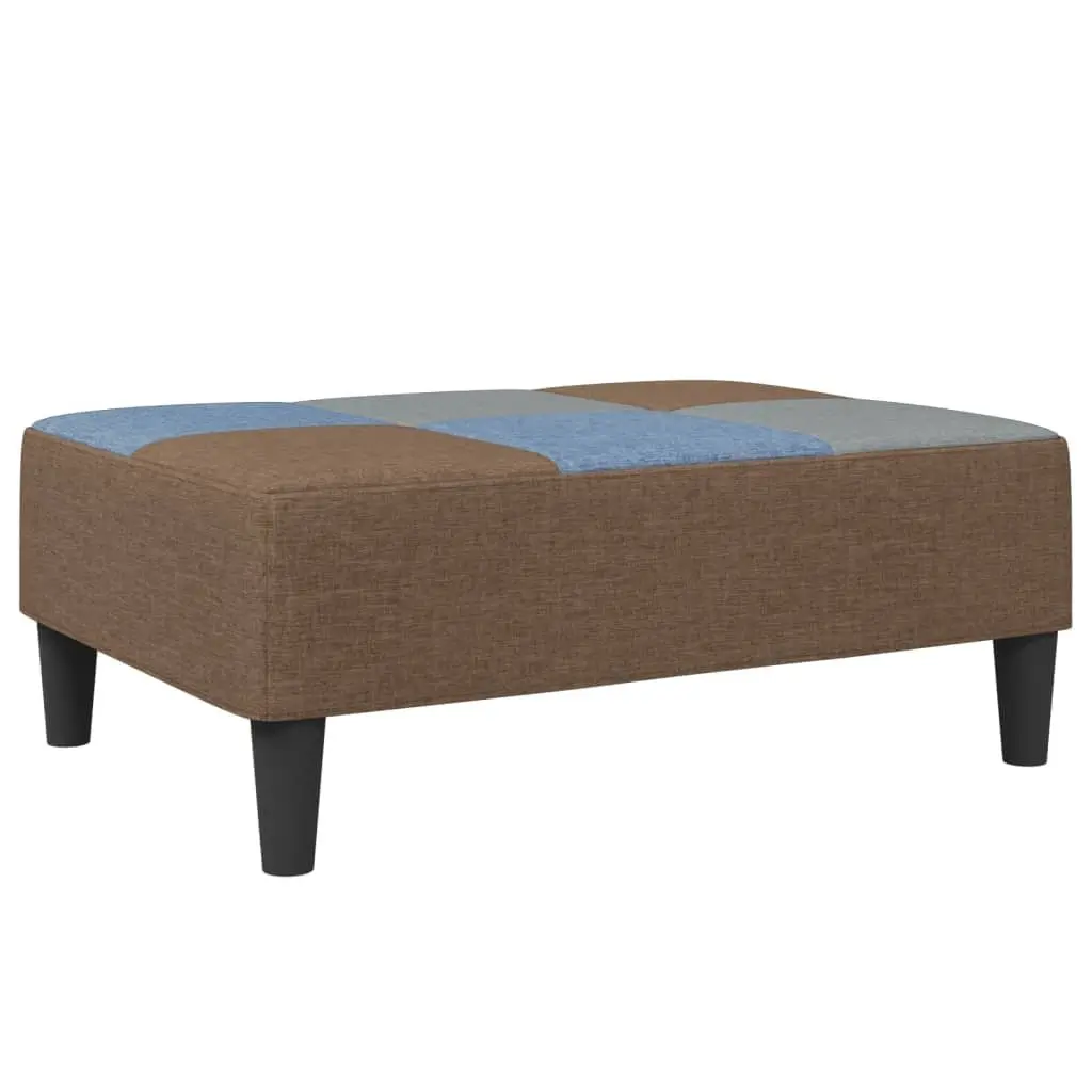 Patchwork Fabric Footstool for Living Room Comfort