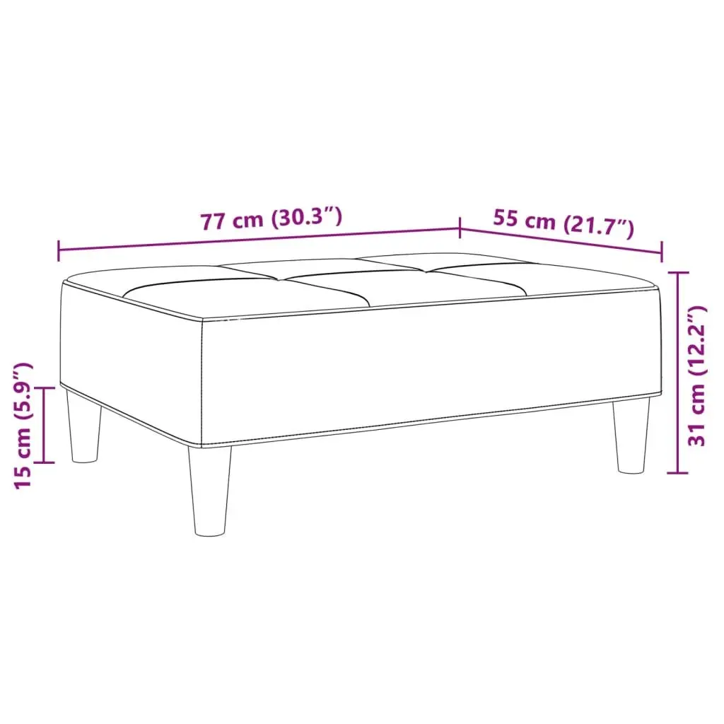 Patchwork Fabric Footstool for Living Room Comfort
