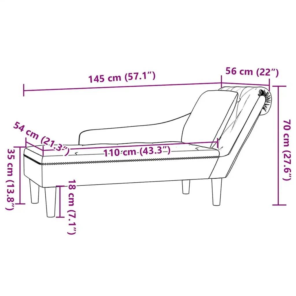 Chaise Lounge Black Velvet Living Room Furniture