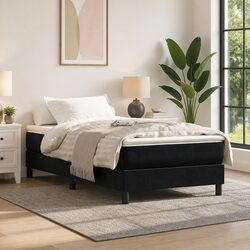 King Single Pocket Spring Mattress in Black Velvet