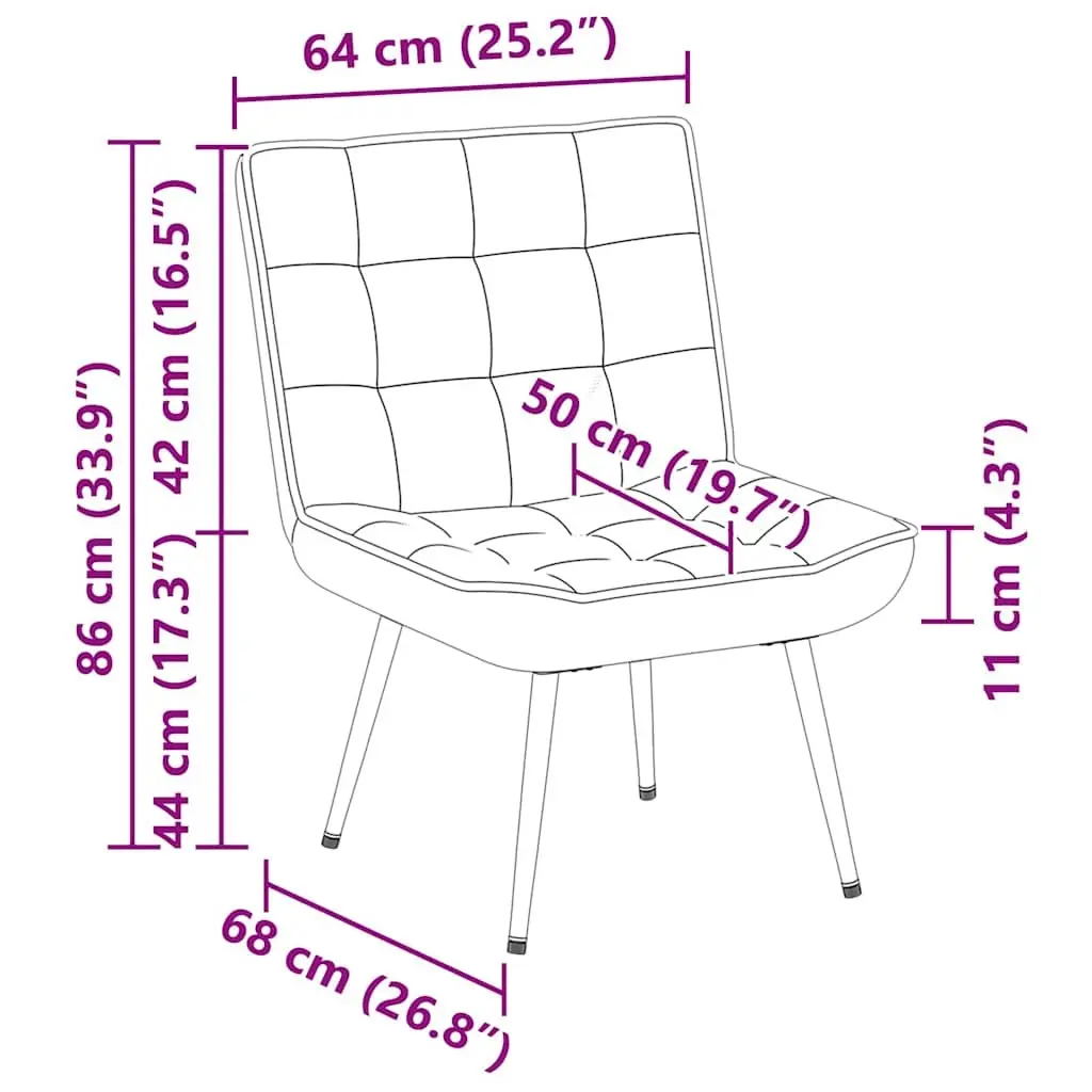 Grey Velvet Relaxing Chair with Footstool