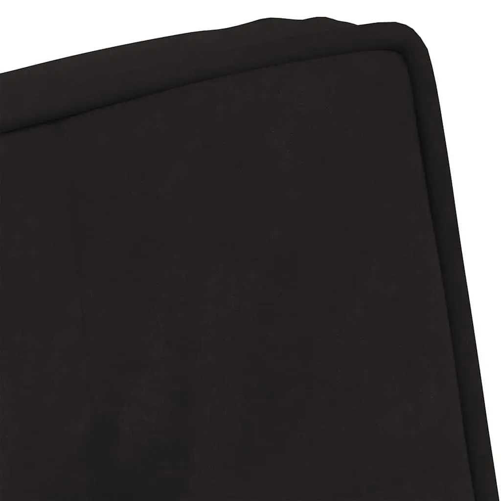 Relaxing Chair Black Velvet Upholstered Lounge Seat with Footrest