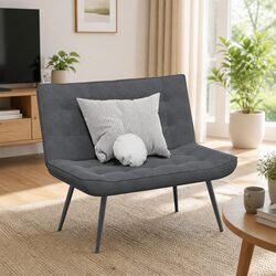 Grey Velvet Upholstered Bench for Cozy Living Rooms