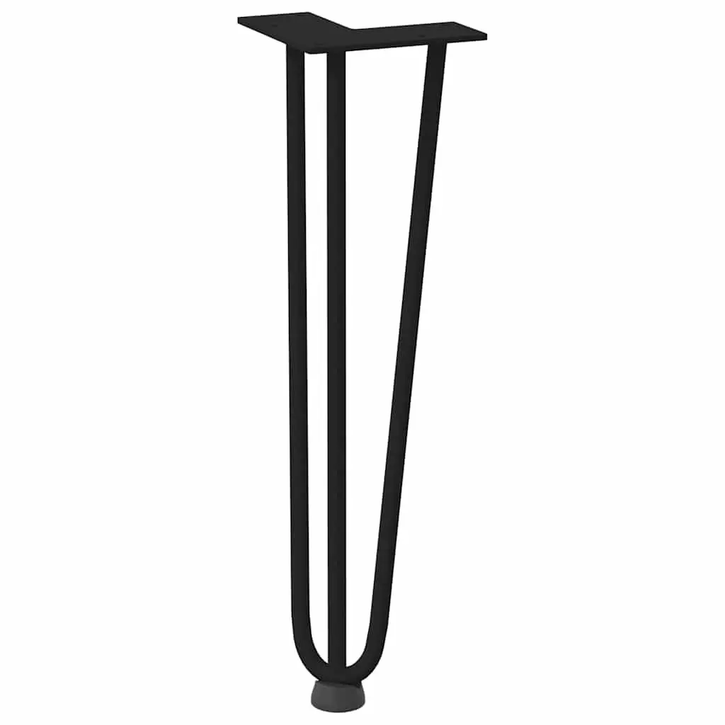 Hairpin Legs Coffee Table Black 42 cm Solid Steel Modern Furniture 4 pcs