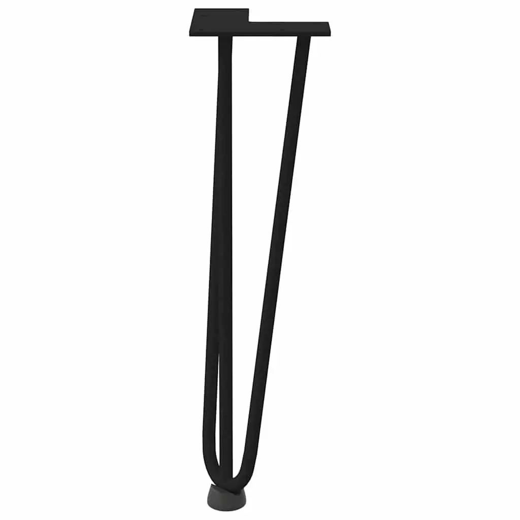 Hairpin Legs Coffee Table Black 42 cm Solid Steel Modern Furniture 4 pcs