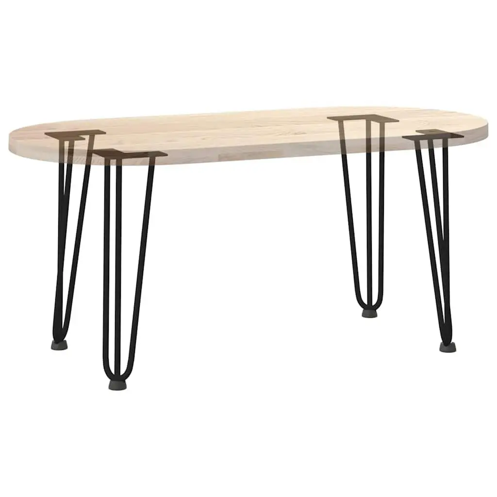 Hairpin Legs Coffee Table Black 42 cm Solid Steel Modern Furniture 4 pcs