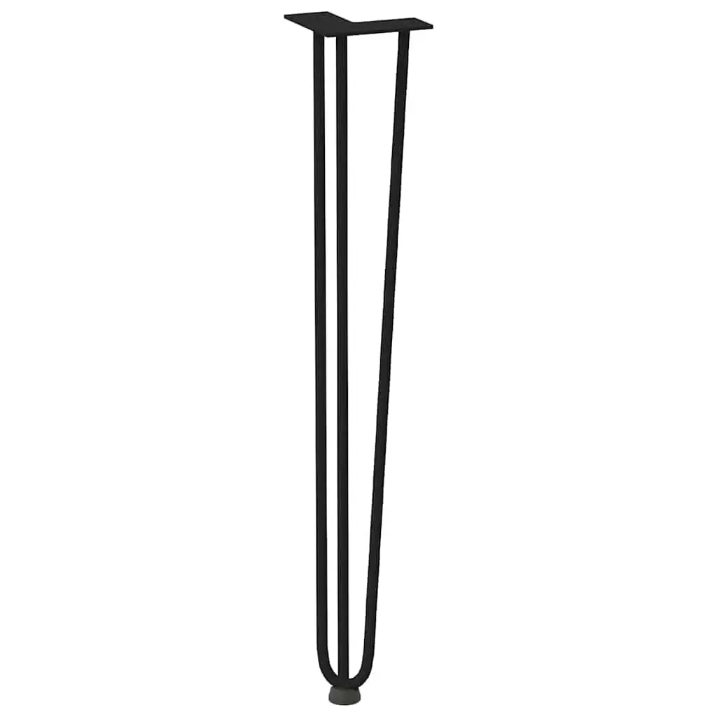 Hairpin Table Legs Black Steel 72cm Adjustable Set 4 Pcs