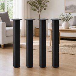 Adjustable Black Console Table Legs Set of 4