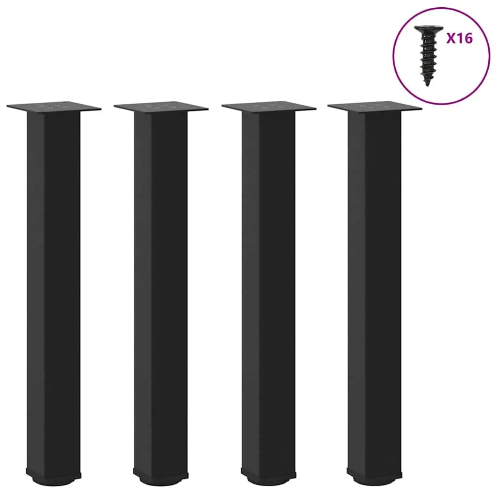 Adjustable Black Console Table Legs Set of 4