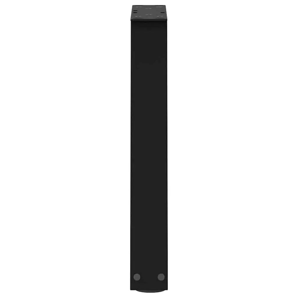 Coffee Table Legs V-Shape Black Steel 38x42-43.3cm
