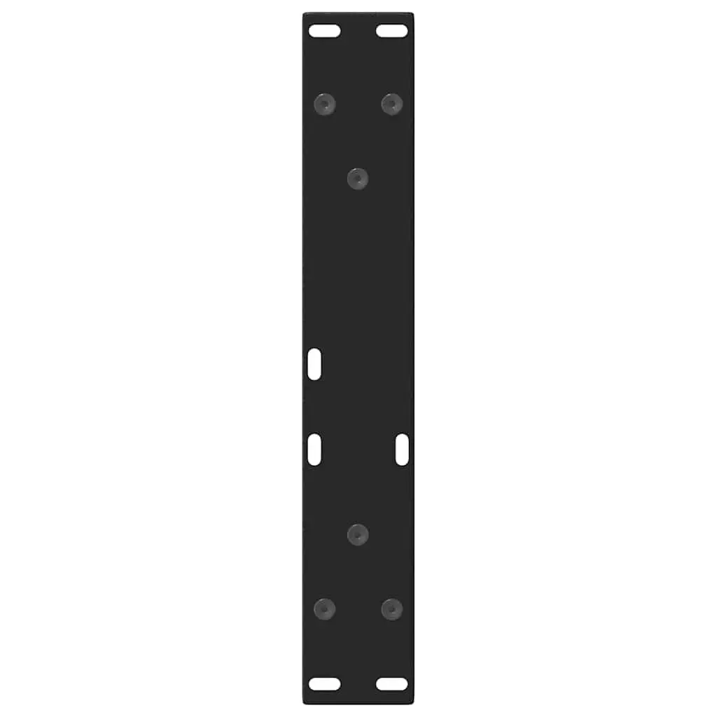 Coffee Table Legs V-Shape Black Steel 38x42-43.3cm
