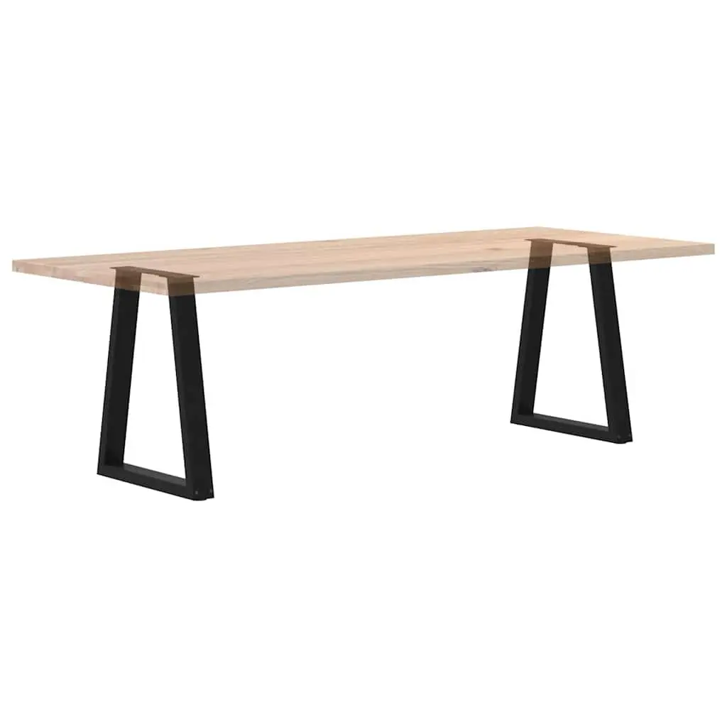 V-Shape Dining Table Legs Steel 2 pcs Black 60x72-73.3 cm Modern Design
