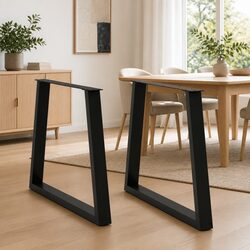 V-Shape Steel Dining Table Legs with Adjustable Levellers