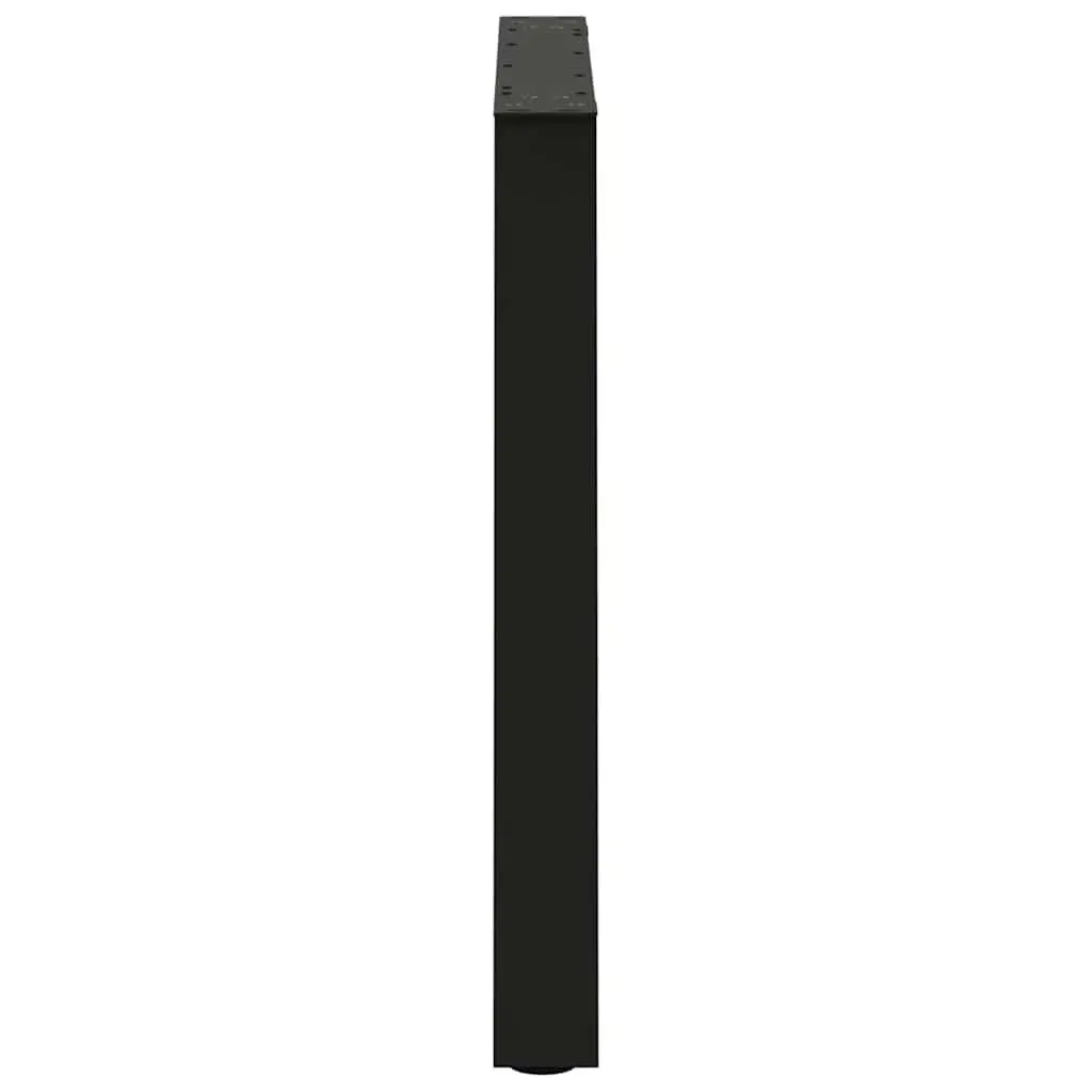 Dining Table Legs V-Shape Steel 2pcs Black 70x72-73.3cm Adjustable Levellers