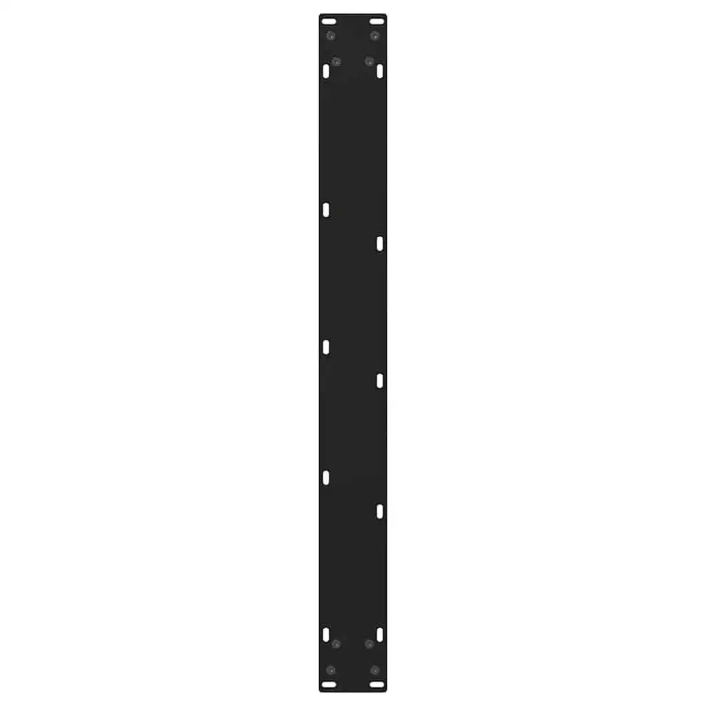 Dining Table Legs V-Shape Steel 2pcs Black 70x72-73.3cm Adjustable Levellers