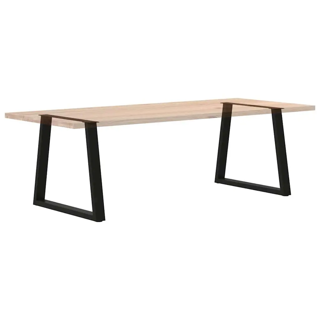 Dining Table Legs V-Shape Steel 2pcs Black 70x72-73.3cm Adjustable Levellers