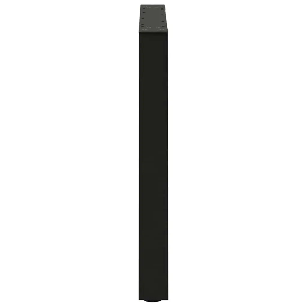 Dining Table Legs V-Shape 2 pcs Black 80x72-73.3cm Steel Adjustable Levellers