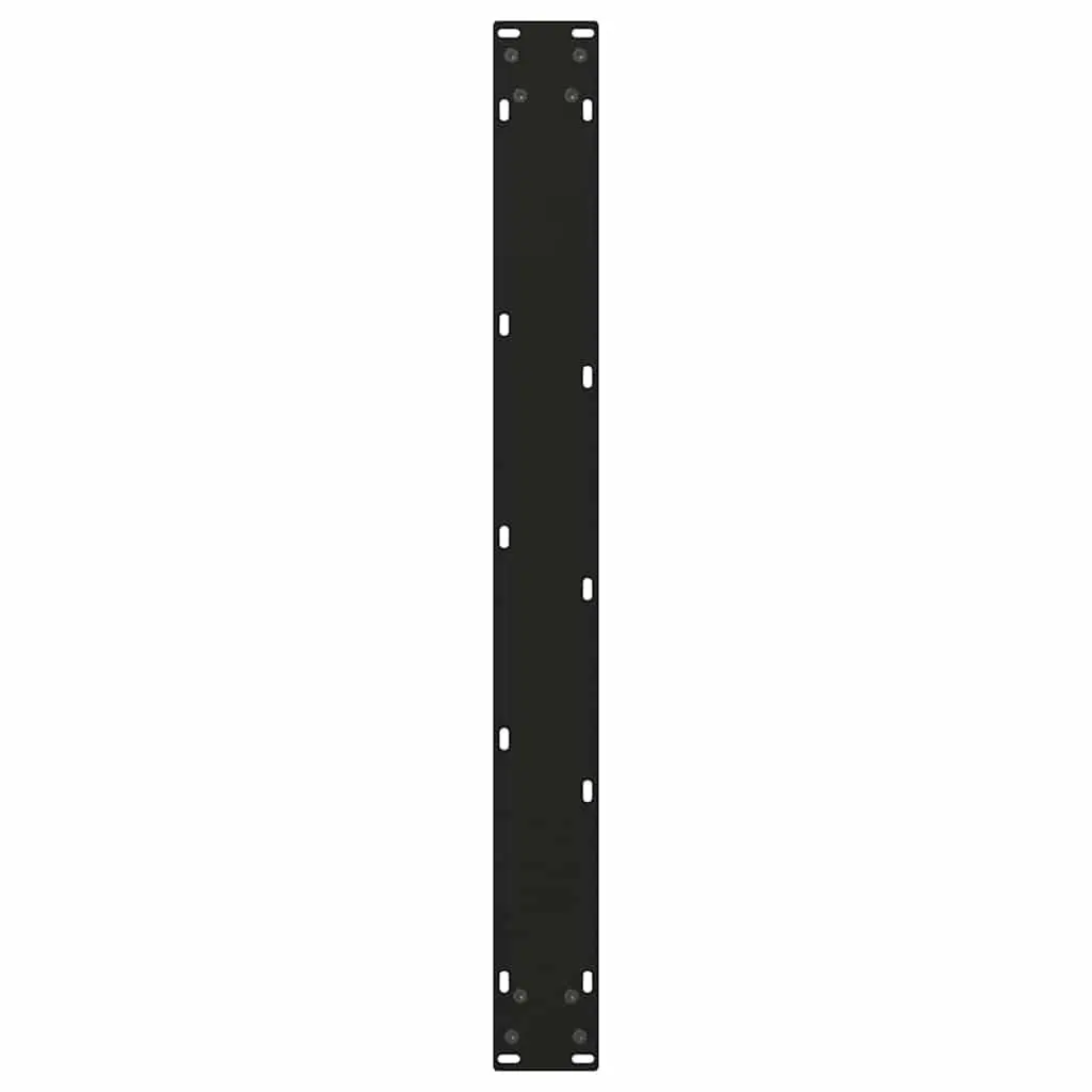 Dining Table Legs V-Shape 2 pcs Black 80x72-73.3cm Steel Adjustable Levellers