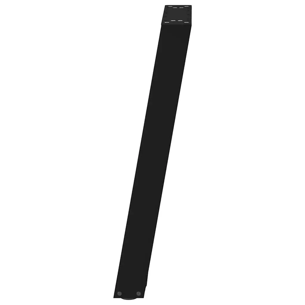 Dining Table Legs U-Shaped Black 60x72-73cm Powder-Coated Steel Set of 2