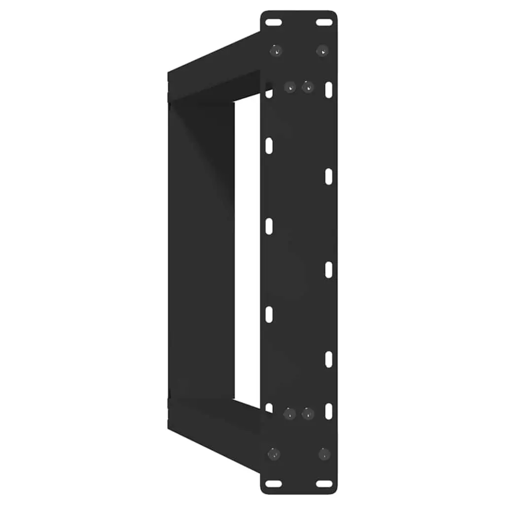 Dining Table Legs U-Shaped Black 60x72-73cm Powder-Coated Steel Set of 2