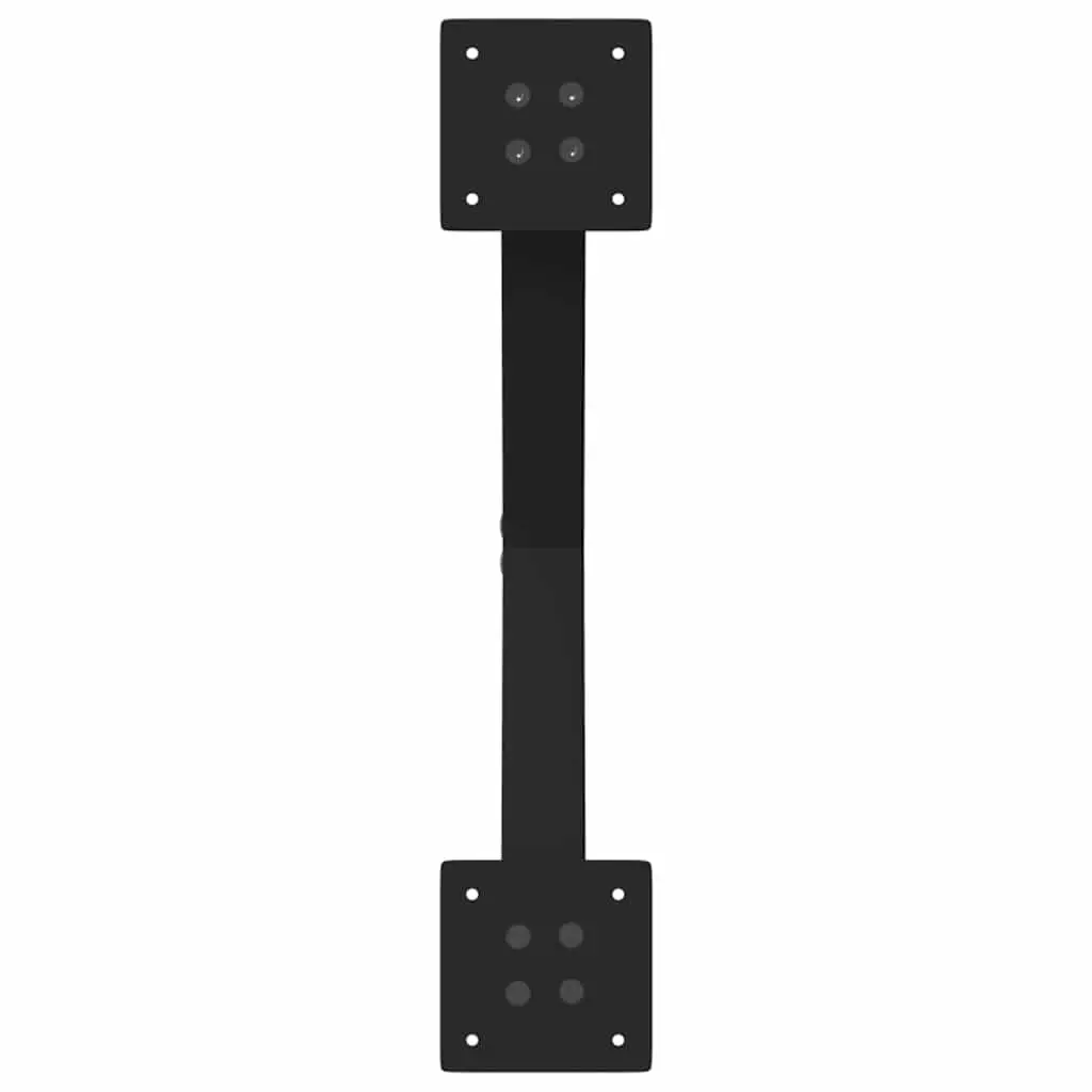 Dining Table Legs X-Shaped Black 57x72cm Steel Support Frame 2 pcs