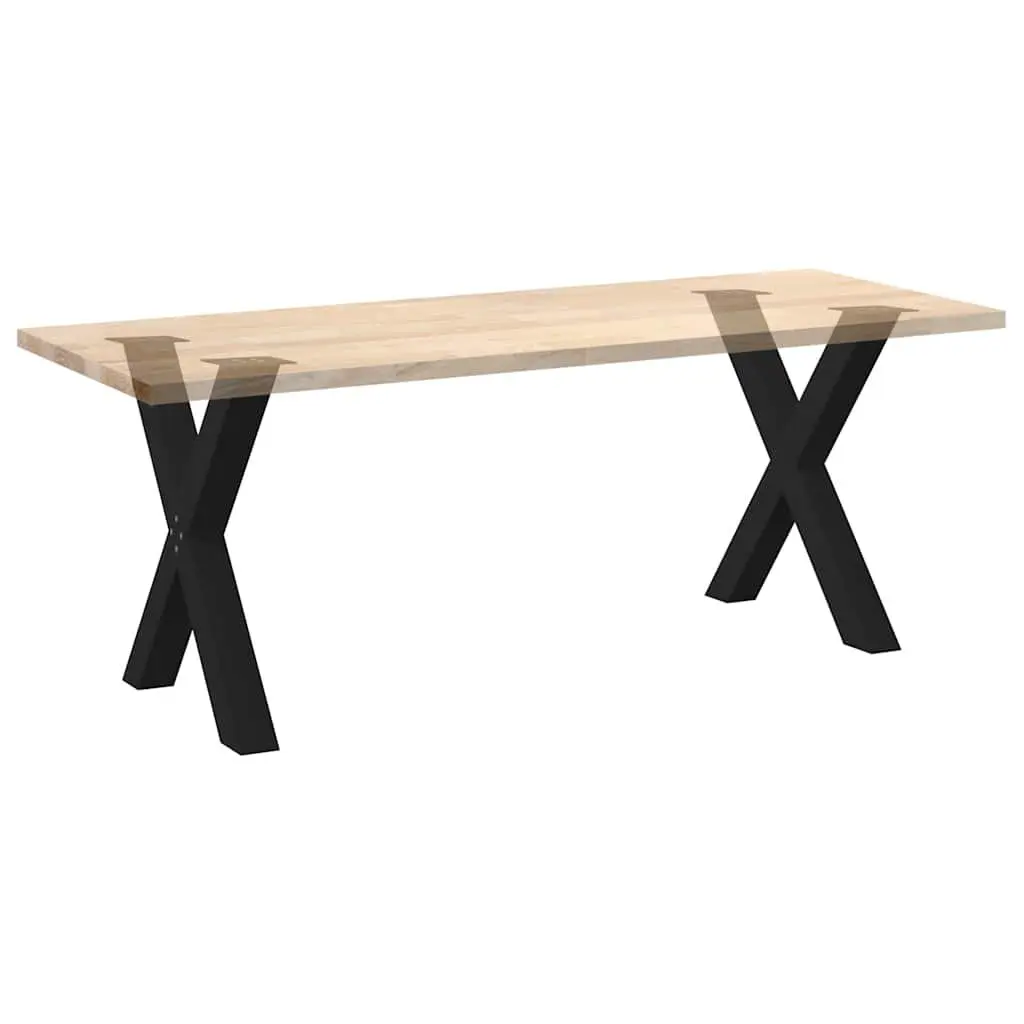 X-Shaped Dining Table Legs with Adjustable Feet