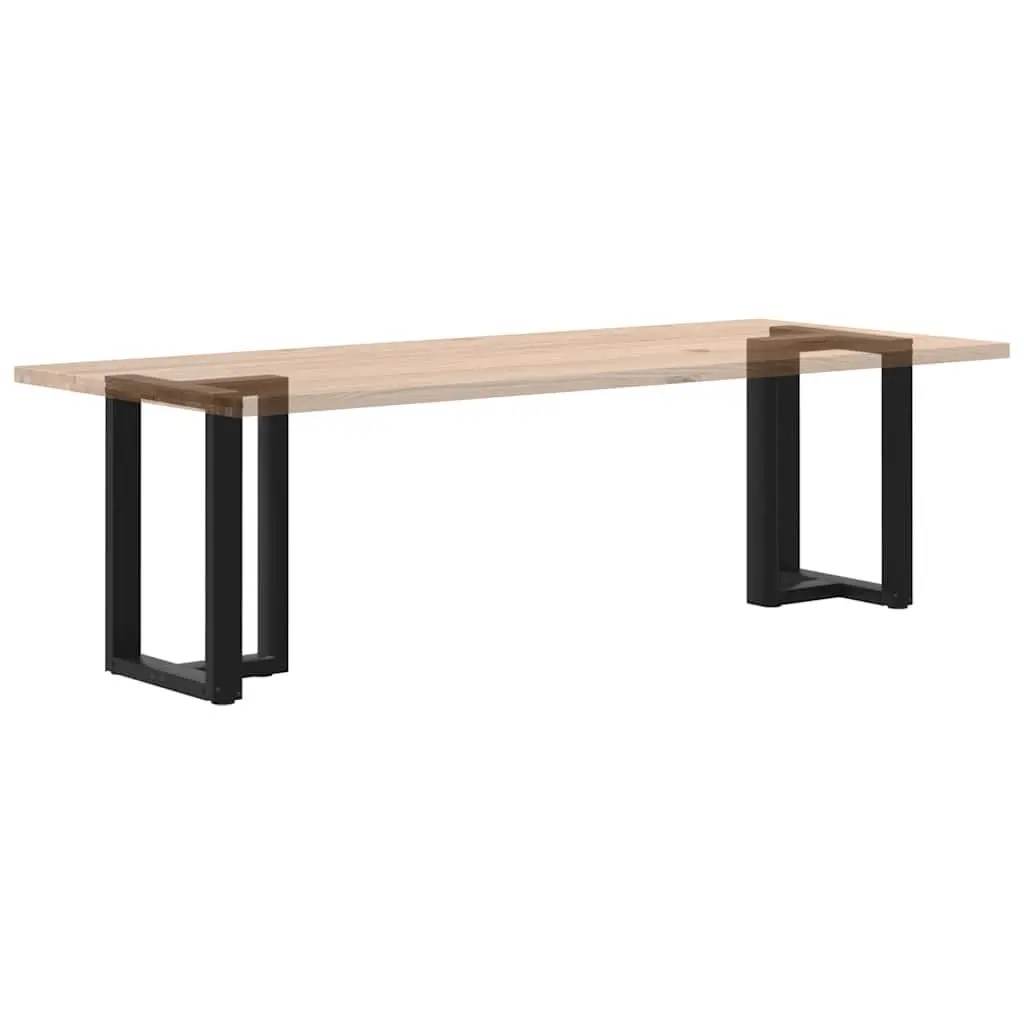 Dining Table Legs T-Shaped Black Steel 2pcs Adjustable