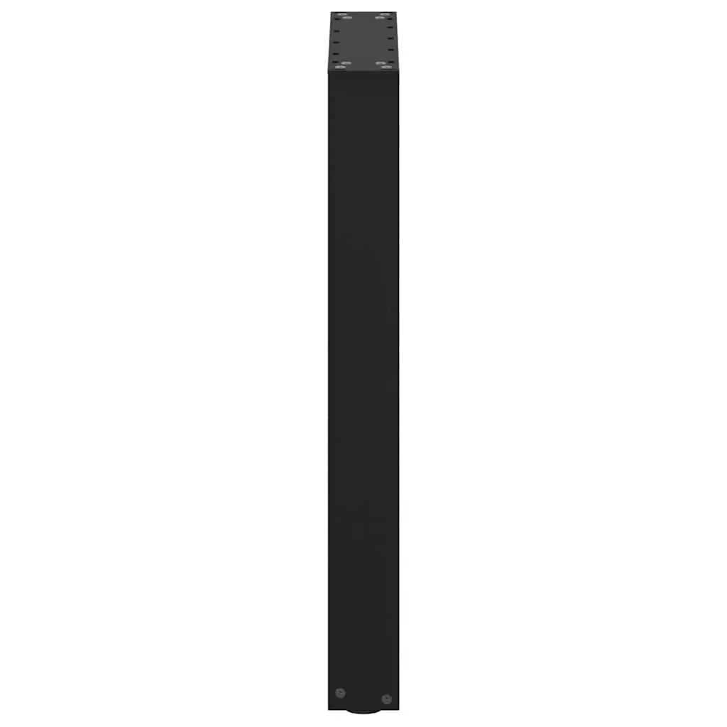 Dining Table Legs U-Shaped Black 50x72-73cm Powder-Coated Steel Support Frame Pair