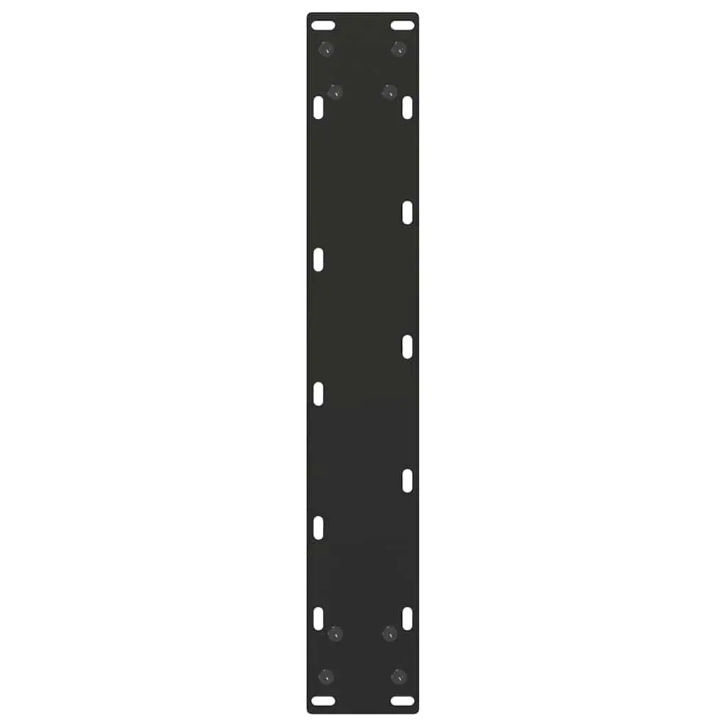 Dining Table Legs U-Shaped Black 50x72-73cm Powder-Coated Steel Support Frame Pair