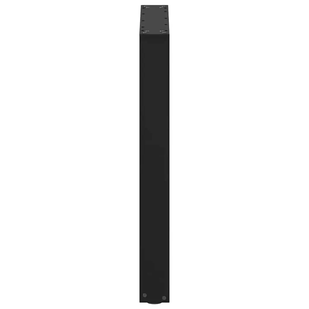 Dining Table Legs U-Shaped Black 70x72-73cm Powder-Coated Steel