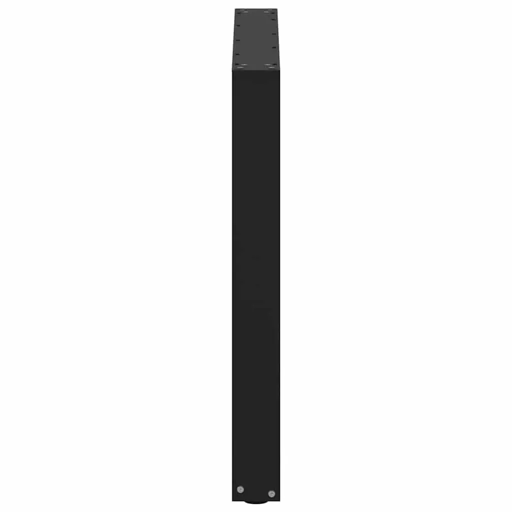 Dining Table Legs U-Shaped Black 80x72-73cm Powder-coated Steel 2pcs