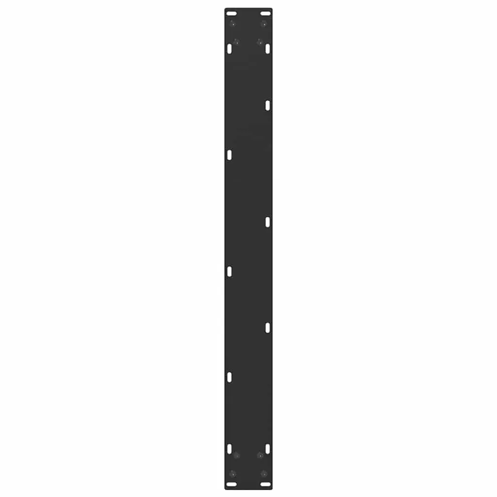 Dining Table Legs U-Shaped Black 80x72-73cm Powder-coated Steel 2pcs