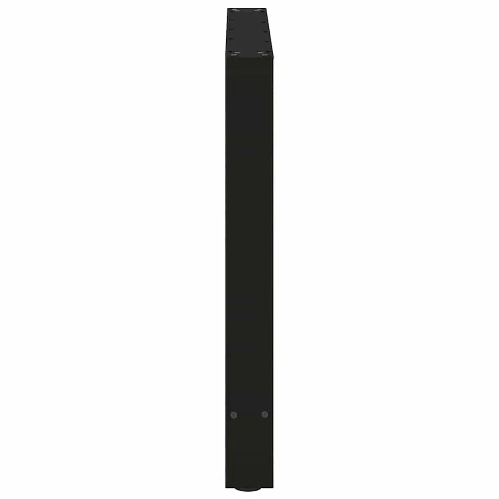 Adjustable Black Steel Dining Table Legs, 70x72-73cm