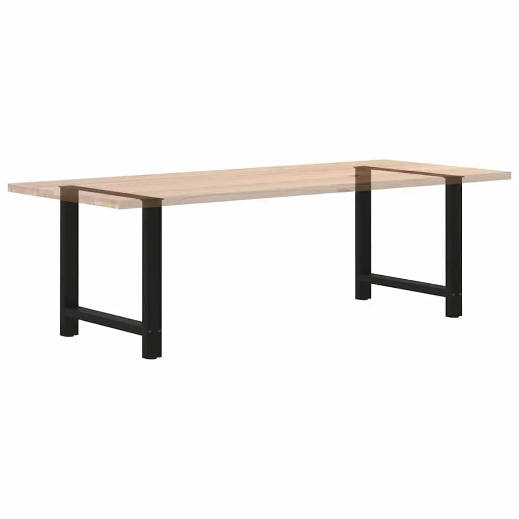 Adjustable Black Steel Dining Table Legs, 70x72-73cm